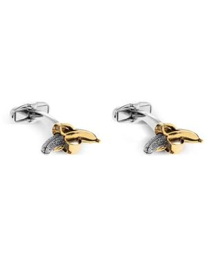 Paul Smith Cufflink Banana - White