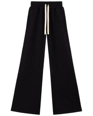 Palm Angels Cotton Trousers - Black