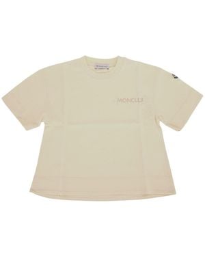 Moncler Jr Ss T-Shirt - White