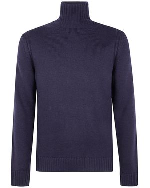 Dondup "Dolcevita" Turtle Neck Jumper - Blue