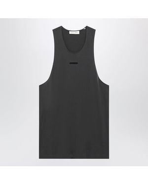 Fear Of God Essential Iron Cotton Tank Top - Black