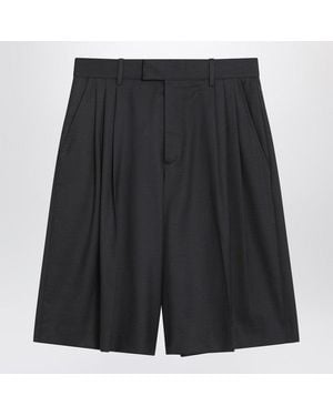 6397 Bermuda 3-Pleat Asphalt - Black