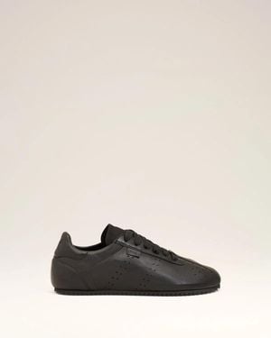 Ami Paris Cow Leather Soft Trainers - Natural