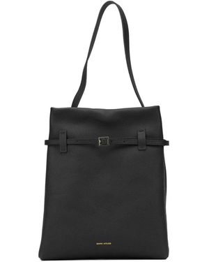 MANU Atelier "Tote Du Jour" Medium Shoulder Bag - Black