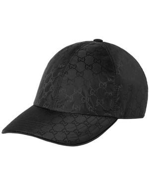Gucci Gg Nylon Baseball Hat - Black