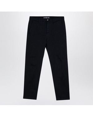 Department 5 Dark Cotton Pants - Blue