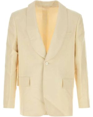 Bode Shawl Lapel Blazer - White