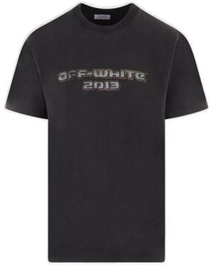 Off-White c/o Virgil Abloh Printed Cotton T-Shirt - Black