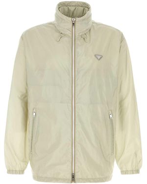 Prada Sand Re-Nylon Windbreaker - White