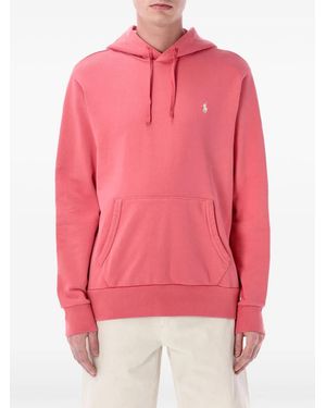 Ralph Lauren Logo Embroidered Hooded S - Pink
