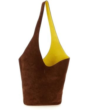 Alberta Ferretti Suede Shoulder Bag - Brown