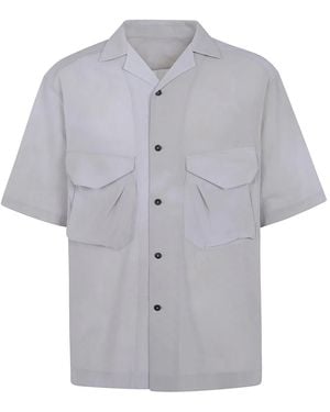 Ziggy Chen Large Pocket Short Sleeves Shirt - Gray