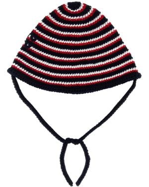 Miu Miu Embroidered Crochet Bucket Hat - Multicolor