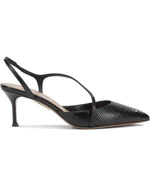 Aquazzura "Dynasty 65Mm" Court Shoes - Black