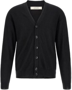 Lemaire 'Relaxed Twisted' Cardigan - Black