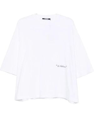 Jacquemus Le Palmier Cotton T-Shirt - White