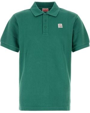 KENZO Work And Play Slim Polo - Green