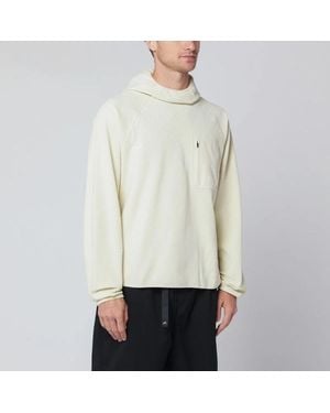 Purple Mountain Observatory Creamcolored Sweatshirt With Builtin Balaclava - Natural