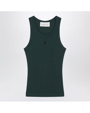 Ami Paris Bottle Ami De Coeur Tank Top - Green