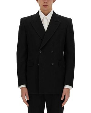 McQueen Double-Breasted Jacket - Black