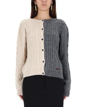 Moschino Twotone Cardigan - Grey