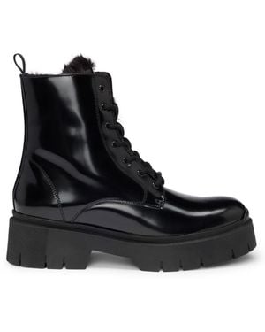 BOSS Hugo Kris Combat Boots - Black
