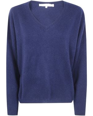 ABSOLUT CASHMERE "Alicia" V Neck Jumper - Blue