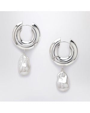 Eliou Pearl Earrings - Metallic