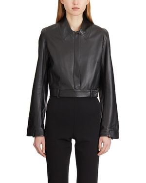 S.W.O.R.D Short Leather Jacket - Black