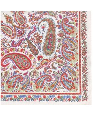 Etro Printed Silk Scarf - Pink