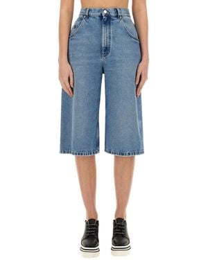 Stella McCartney Denim Bermuda Shorts - Blue
