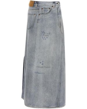 MM6 by Maison Margiela Asymmetrical Construction Skirt - Grey