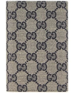Gucci Gg Canvas Essence Classic Passport Holder - Gray