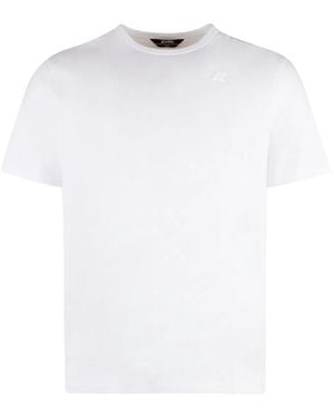 K-Way Adame Cotton Crew-Neck T-Shirt - White