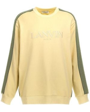 Lanvin 'Brodé Side Curb' Sweatshirt - Yellow