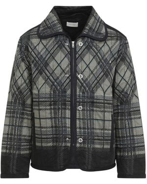 Craig Green Craig Quilted Plaid Fade Jacket - Black