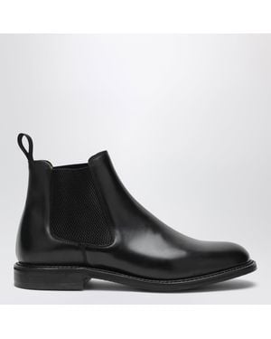 BERWICK 1707 Leather Chelsea Boots - Black