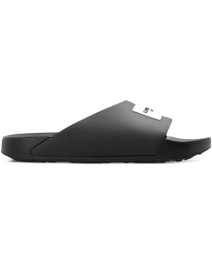 Givenchy Rubber Slide Sandals With Logo - White