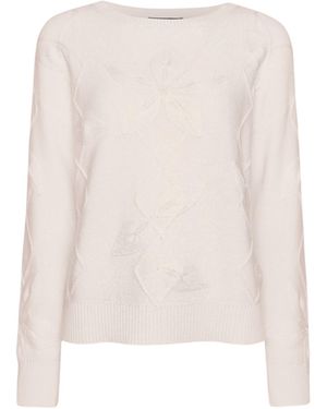 Elena Miro Boat-Neck Jumper - White