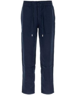 Vilebrequin Vented Linen Parc Trousers For - Blue