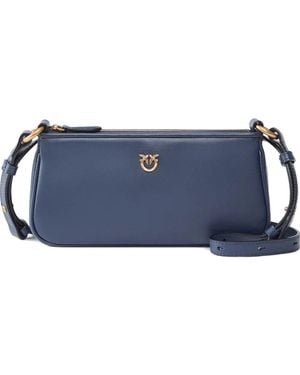 Pinko "Half Moon Mini Baguette - Blue