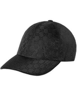 Gucci Gg Nylon Baseball Hat - Black
