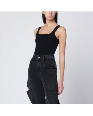 Entire studios Viscose-Blend Top - Black