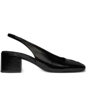 Courreges Courregès 55Mm Block Heel Slingback Pumps - Black