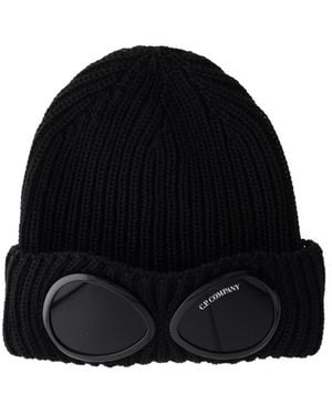 C.P. Company Berretto Con Occhiale - Black