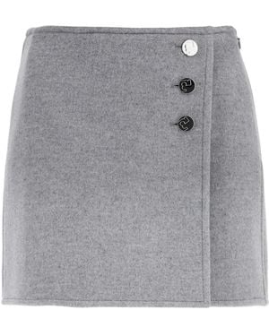 Tory Burch T Monogram Mini Skirt - Gray