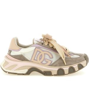 Dolce & Gabbana Calfskin Athletic Trainers - Natural