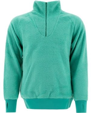 Beams Plus Half Zipper Sweater Knitwear - Green