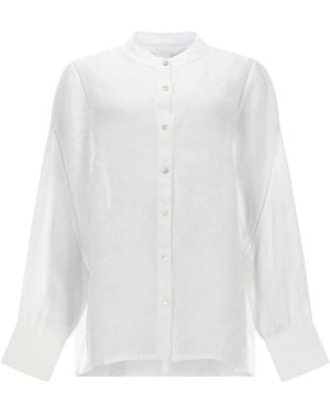 120% Lino Camicia - White