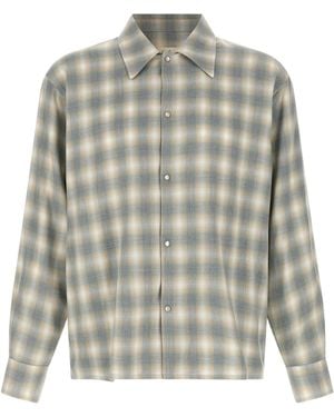Second/Layer Check Dégradé Shirt - Gray